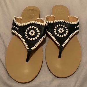 Navy Blue & White Jack Rogers